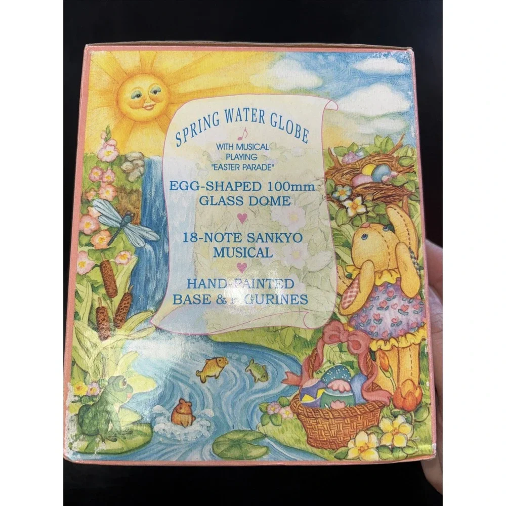 Easter Spring Water Globe Musical 